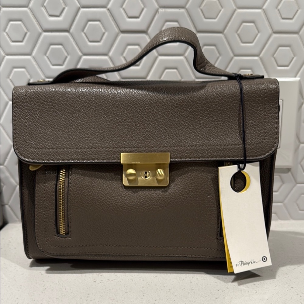 NWT 3.1 Phillip Lim for Target is Leather Handbag with Gold Accents